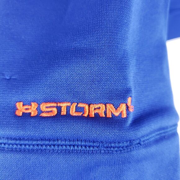 Under Armour UA Storm Hoodie Men SIZE L Blue Hooded Pullover Training Gym FLAWS - Picture 7 of 14